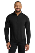 Port & Co® Core Fleece 1/4-Zip Pullover Sweatshirt PC78Q - Jet Black