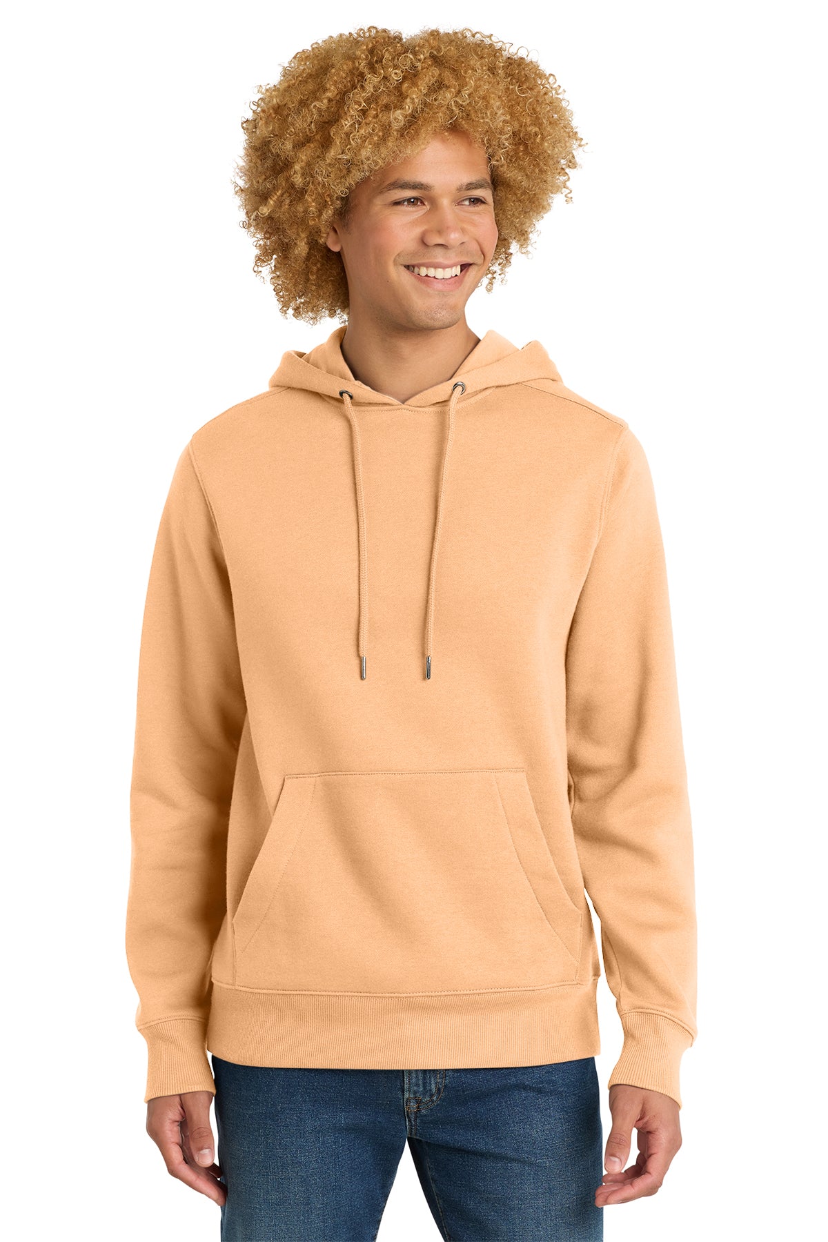 District® Perfect Weight® Fleece Hoodie DT1101 - Apricot