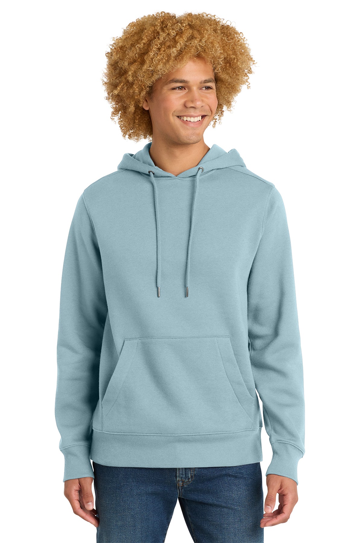 District® Perfect Weight® Fleece Hoodie DT1101 - Blue Fog