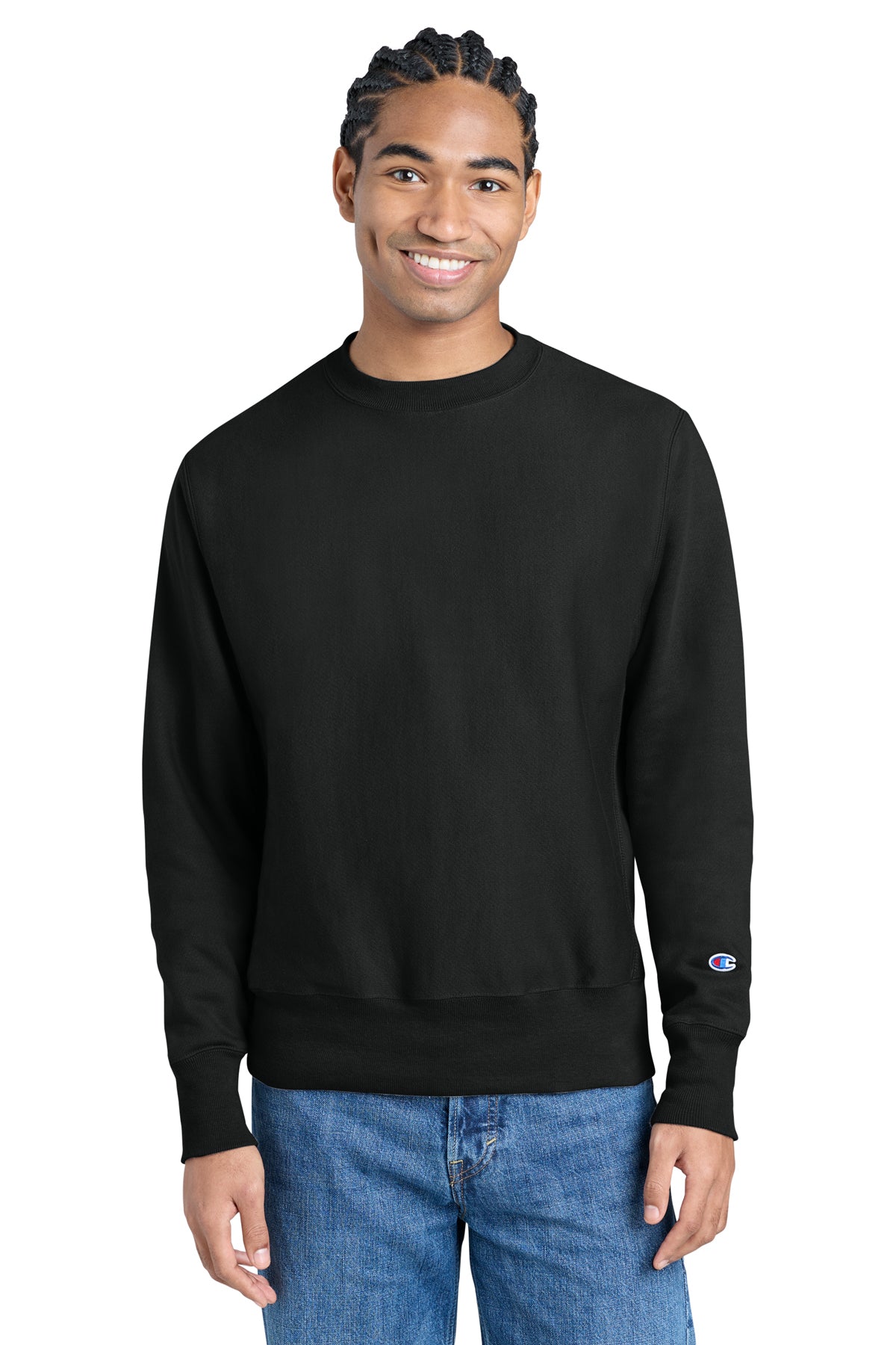 Champion® Reverse Weave® Crewneck Sweatshirt S149 - Black