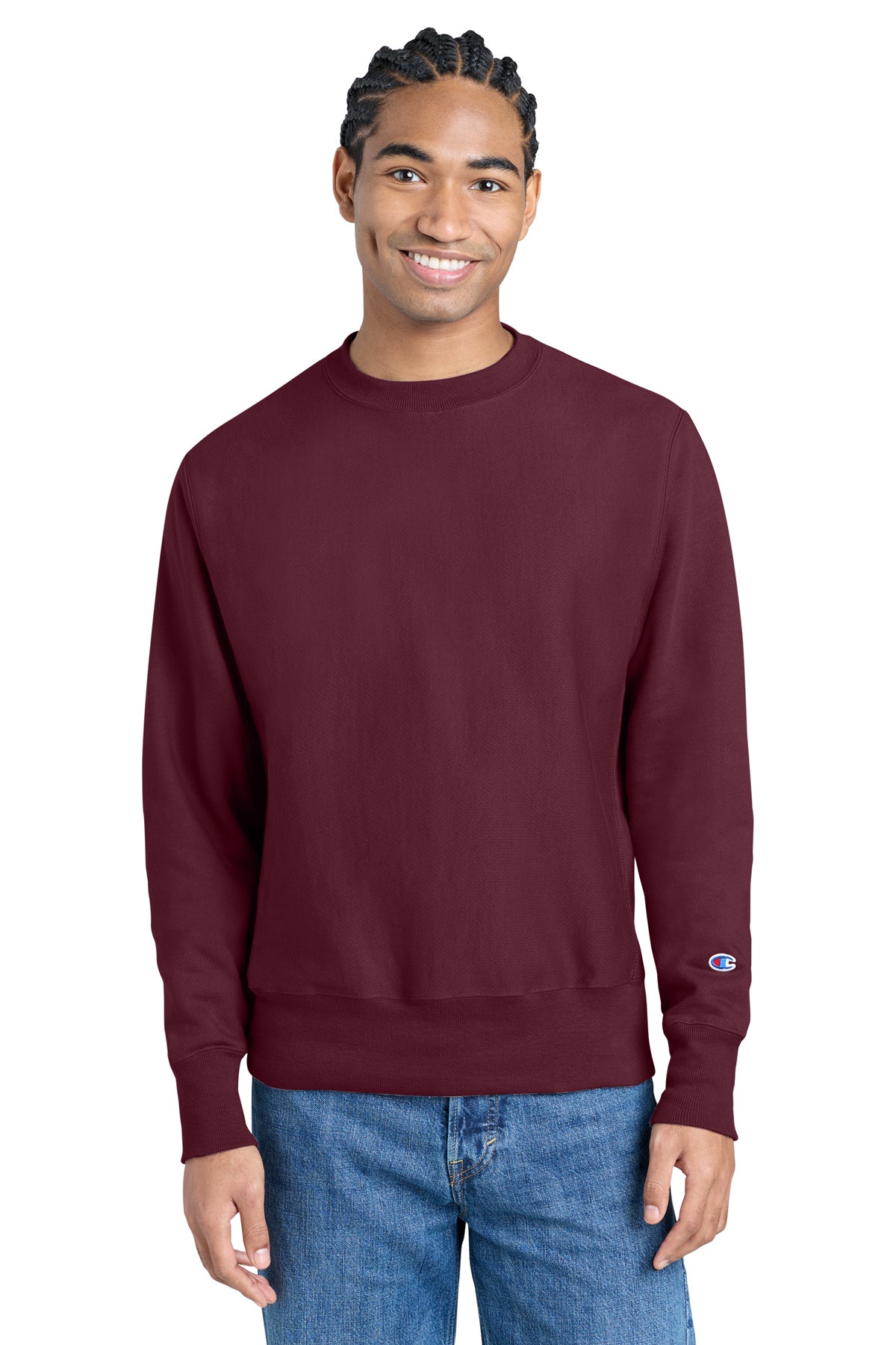 Champion® Reverse Weave® Crewneck Sweatshirt S149 - Cardinal