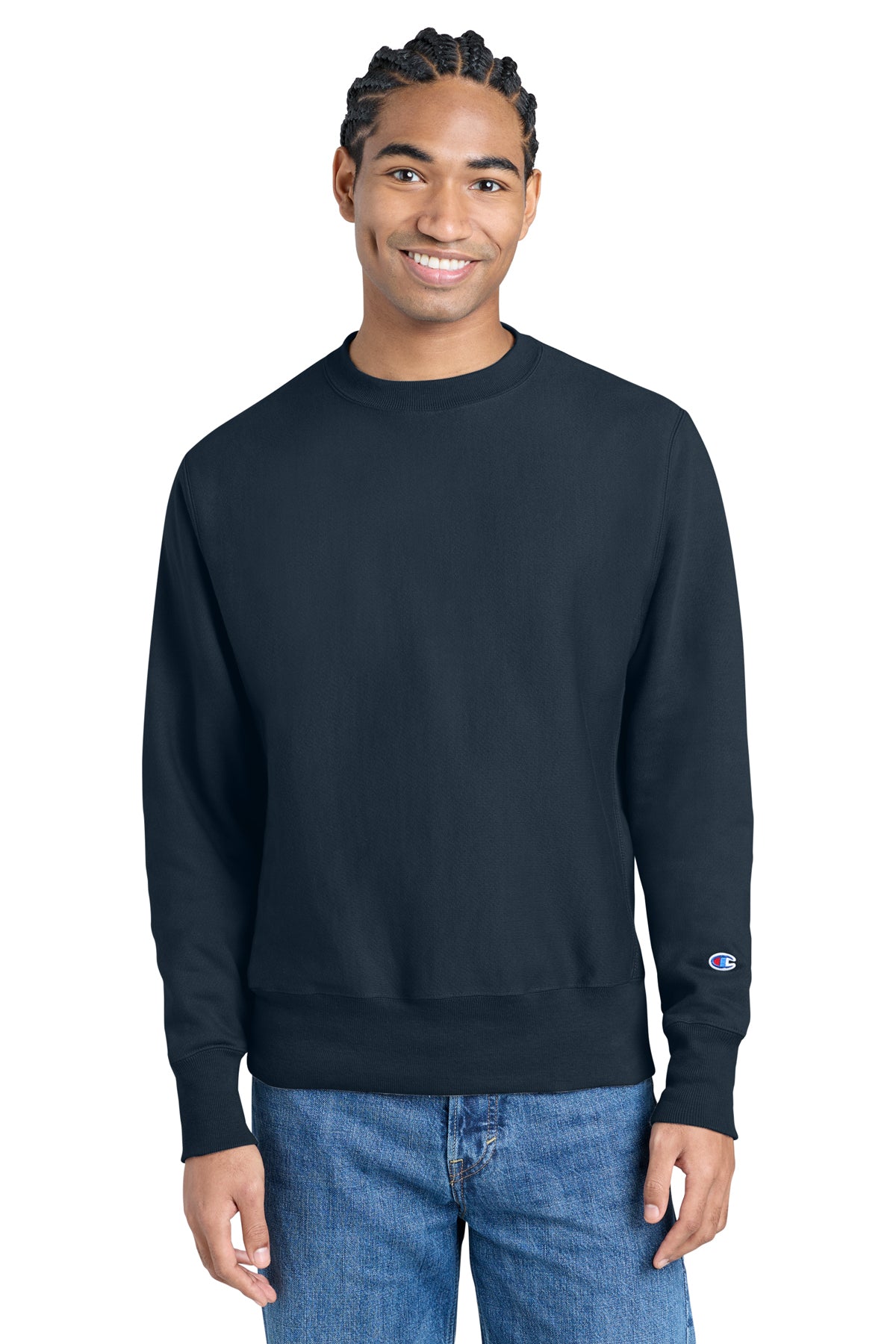 Champion® Reverse Weave® Crewneck Sweatshirt S149 - Navy