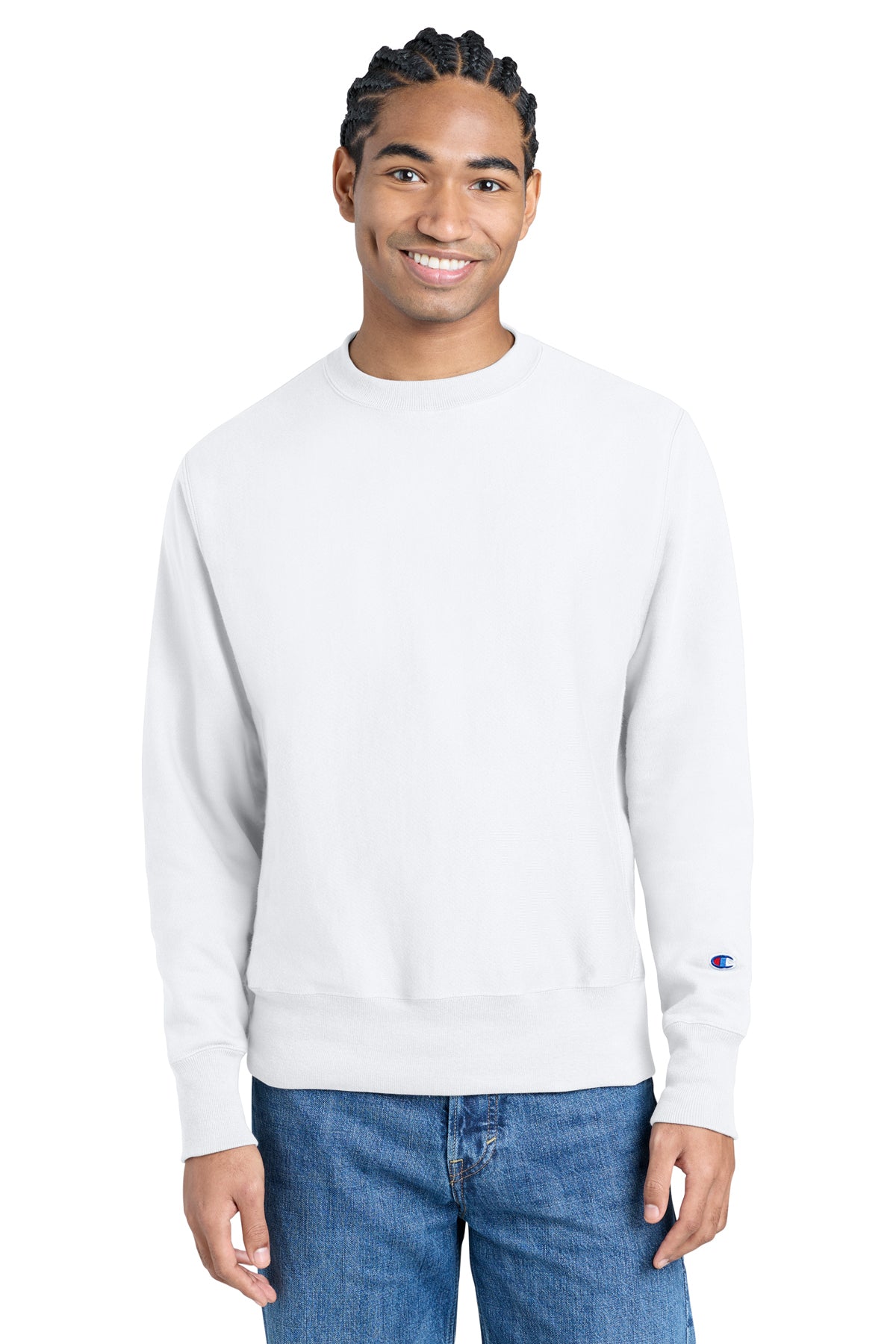 Champion® Reverse Weave® Crewneck Sweatshirt S149 - White