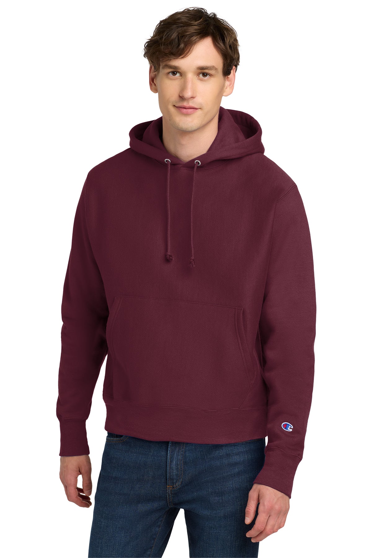 Champion® Reverse Weave® Hooded Sweatshirt S101 - Cardinal