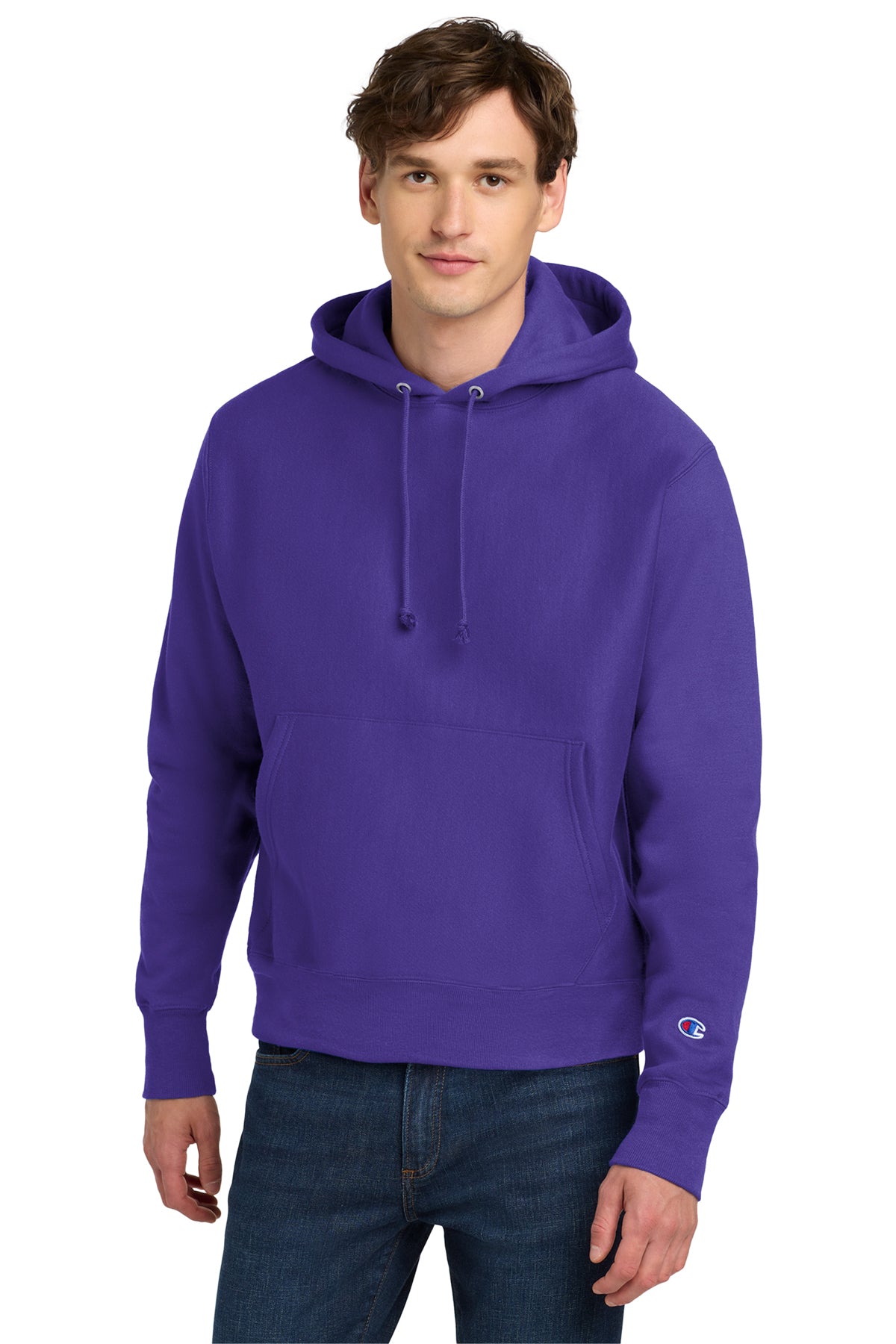 Champion® Reverse Weave® Hooded Sweatshirt S101 - Purple