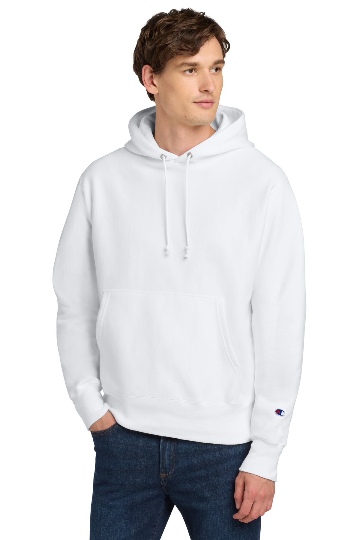 Champion® Reverse Weave® Hooded Sweatshirt S101 - White