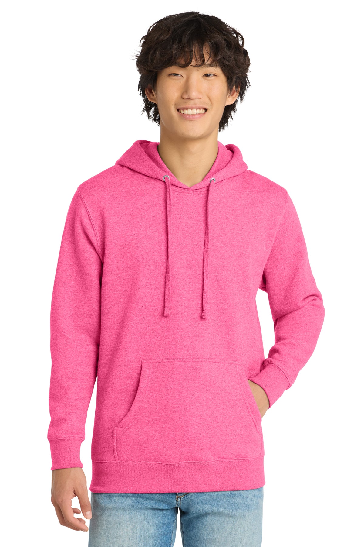 District® V.I.T.™ Fleece Hoodie DT6100 - Awareness Pink Heather