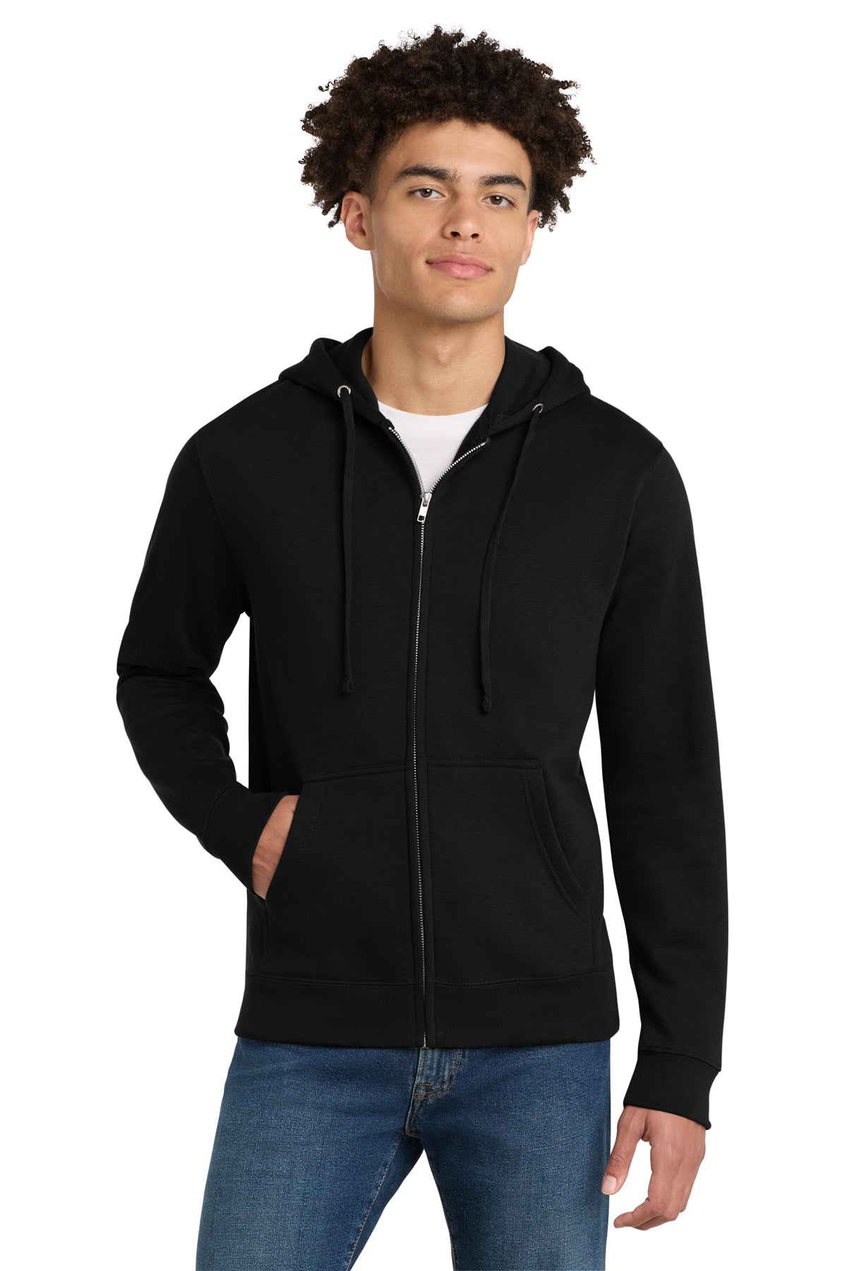 District® V.I.T.™ Fleece Full-Zip Hoodie DT6102 - Black