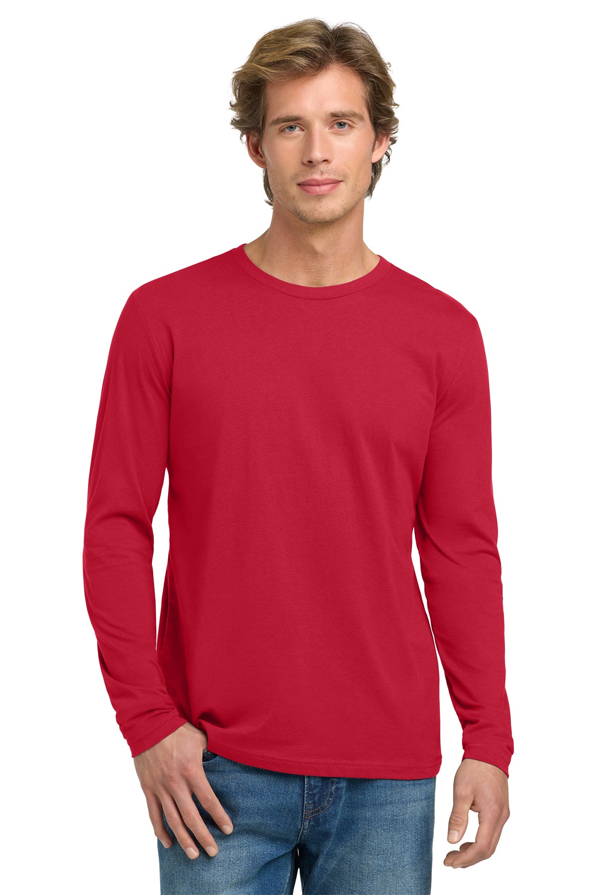 Next Level Apparel® Cotton Long Sleeve Tee NL3601 - Red