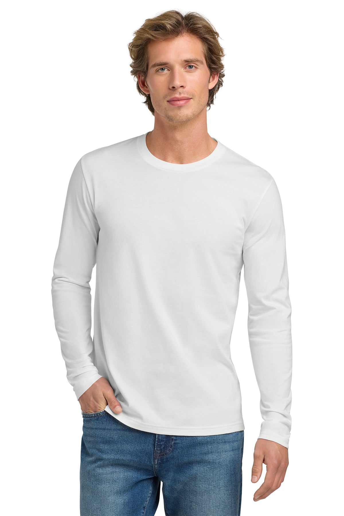Next Level Apparel® Cotton Long Sleeve Tee NL3601 - White