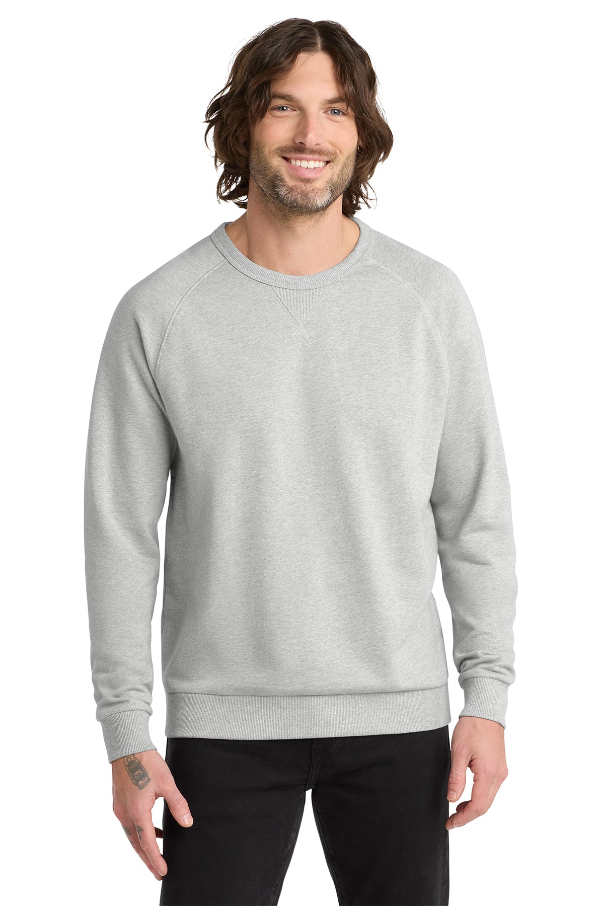 Allmade® Unisex Organic French Terry Crewneck Sweatshirt AL4004 - Granite Grey Heather
