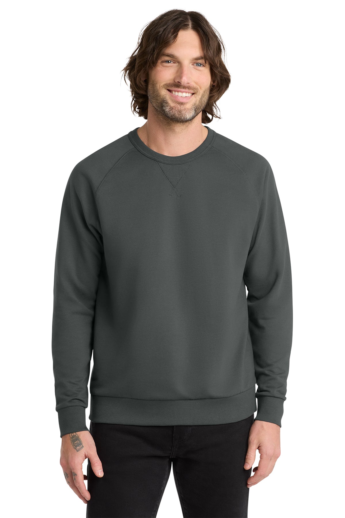 Allmade® Unisex Organic French Terry Crewneck Sweatshirt AL4004 - Terrain Grey