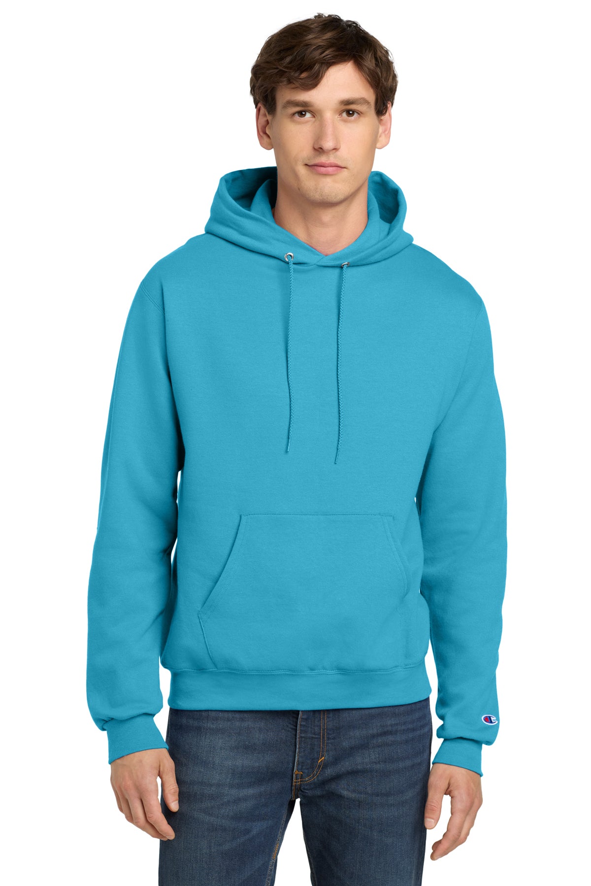 Champion® Powerblend® Pullover Hoodie S700 - Blue Lagoon