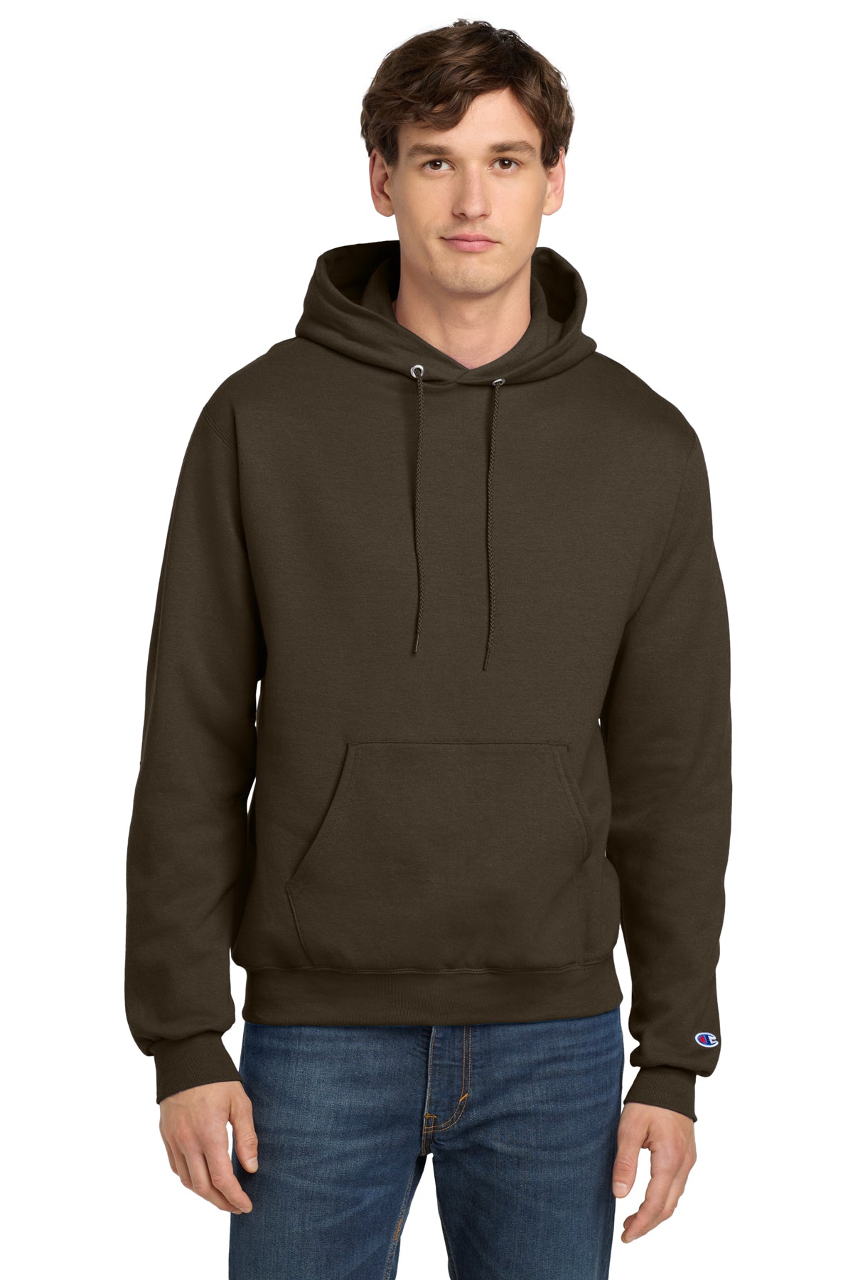 Champion® Powerblend® Pullover Hoodie S700 - Chocolate Brown