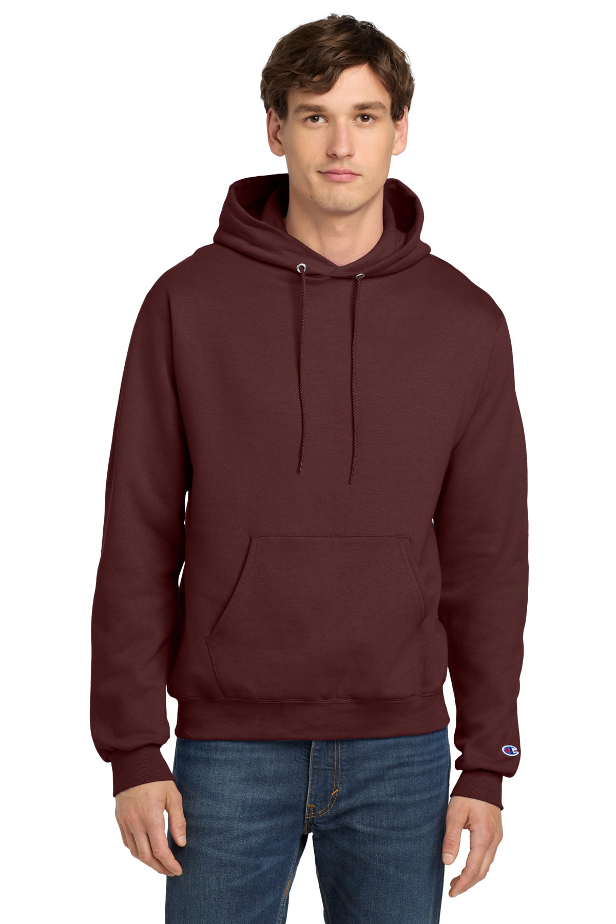 Champion® Powerblend® Pullover Hoodie S700 - Maroon