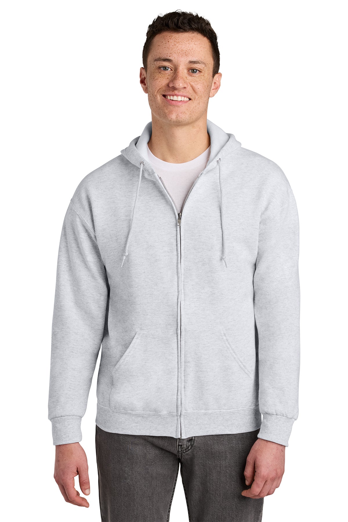 Jerzees® NuBlend® Full-Zip Hooded Sweatshirt 993M - Ash