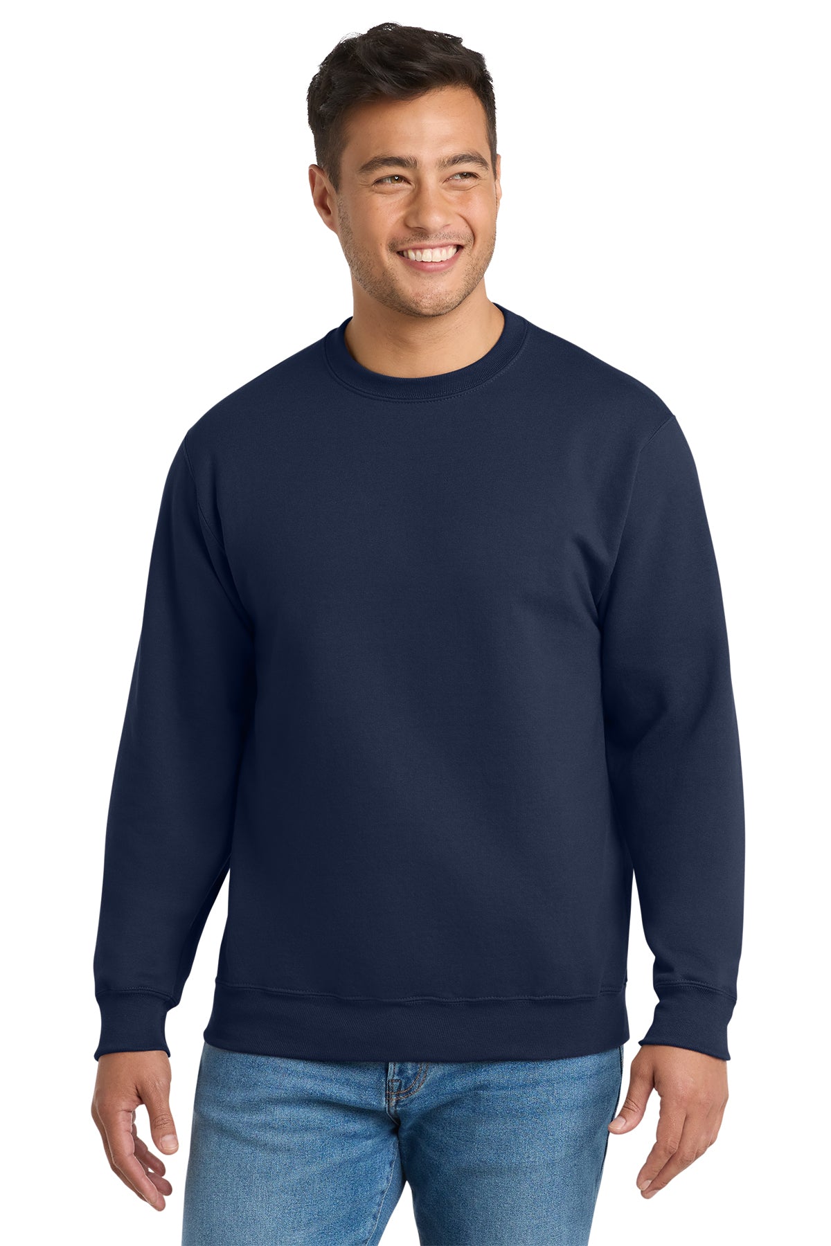 Port & Co® Essential Fleece Crewneck Sweatshirt PC90 - Navy