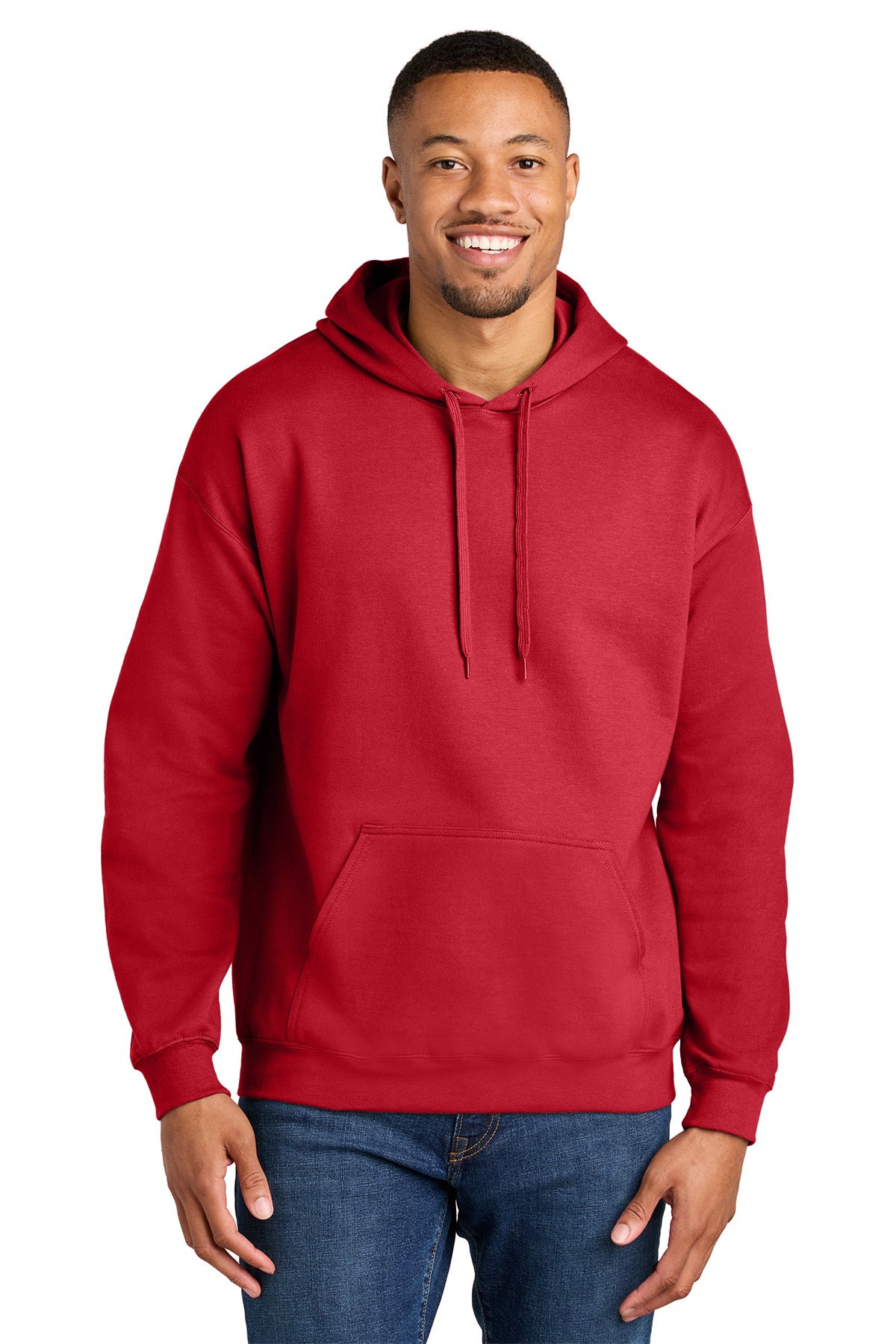 Gildan® Softstyle® Midweight Pullover Hooded Sweatshirt SF500 - Red