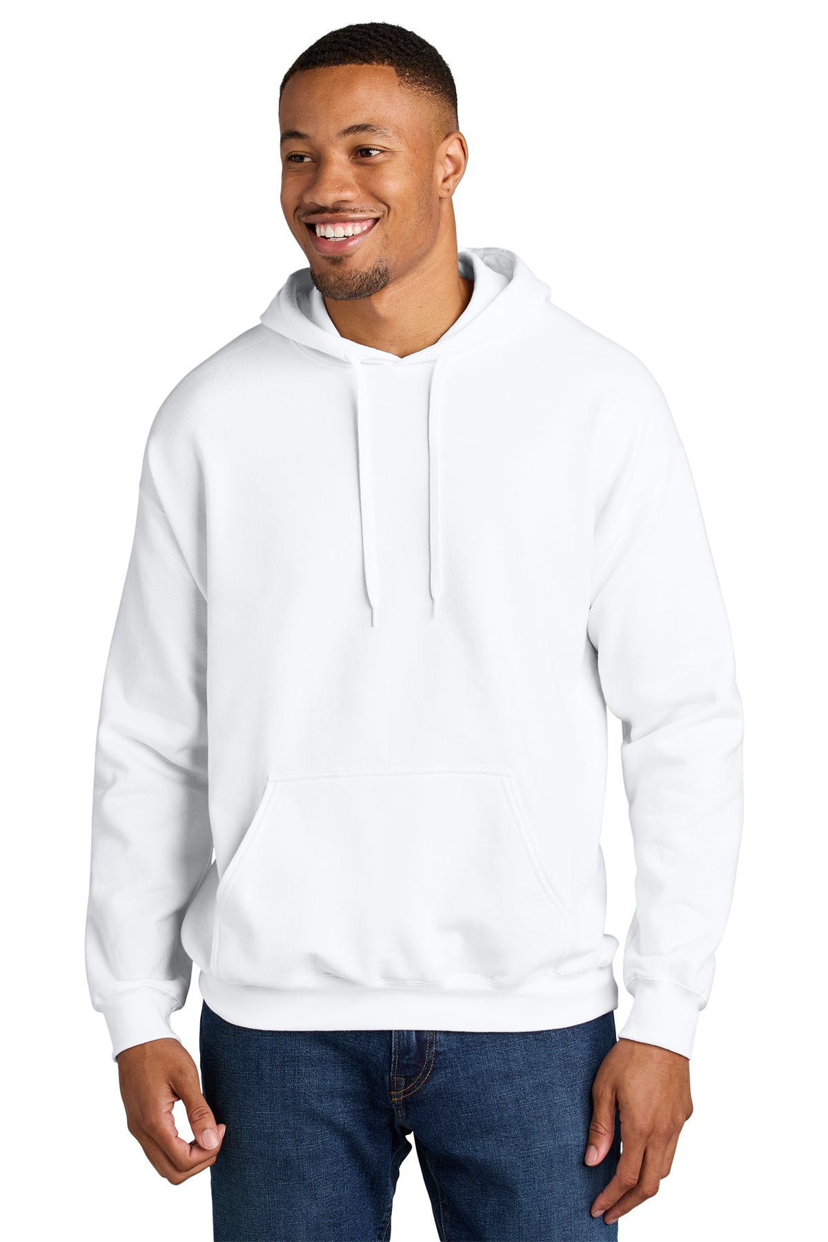 Gildan® Softstyle® Midweight Pullover Hooded Sweatshirt SF500 - White