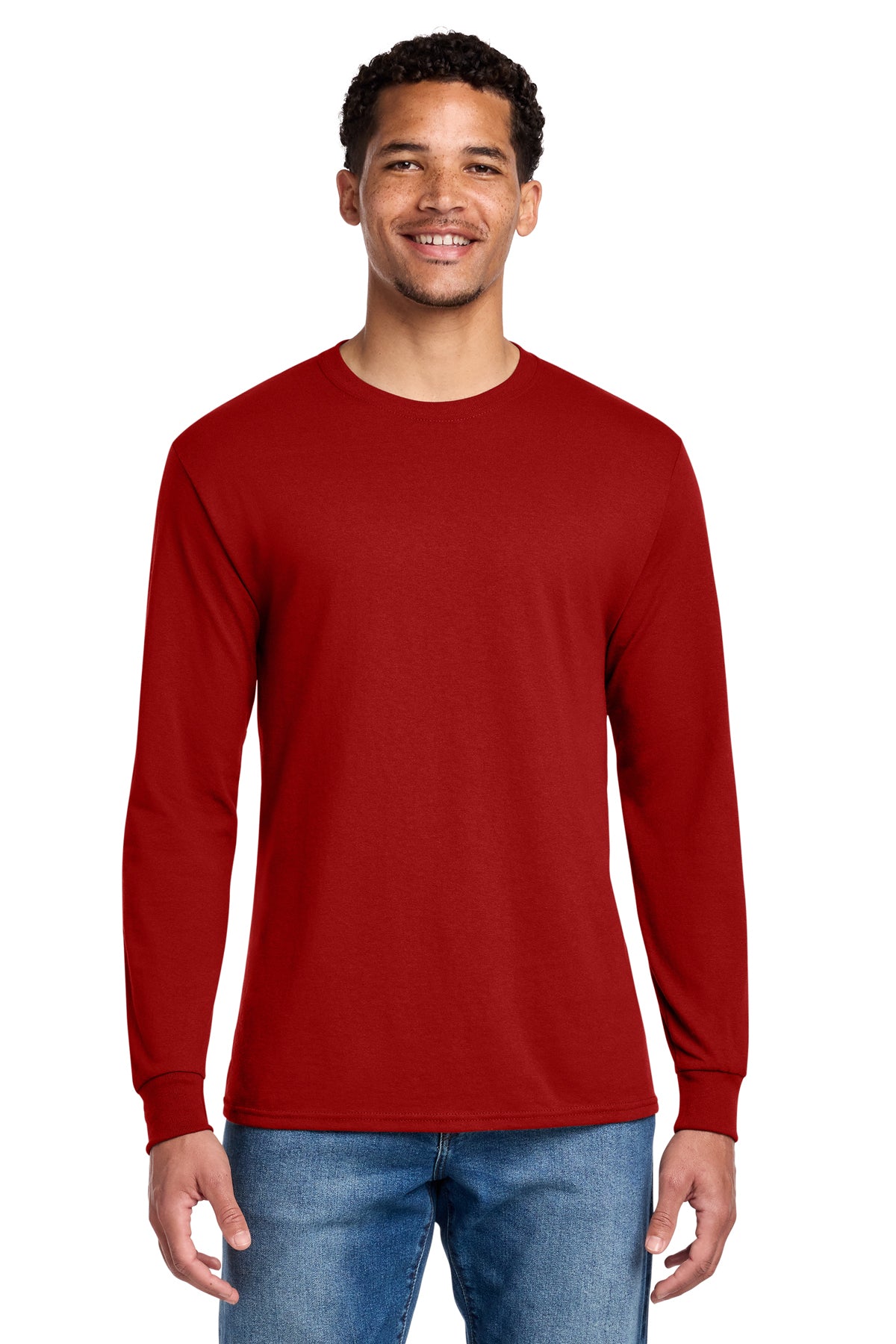 Jerzees® Dri-Power® 50/50 Cotton/Poly Long Sleeve T-Shirt 29LS - True Red