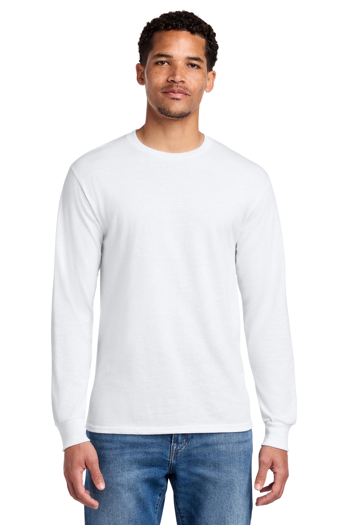 Jerzees® Dri-Power® 50/50 Cotton/Poly Long Sleeve T-Shirt 29LS - White