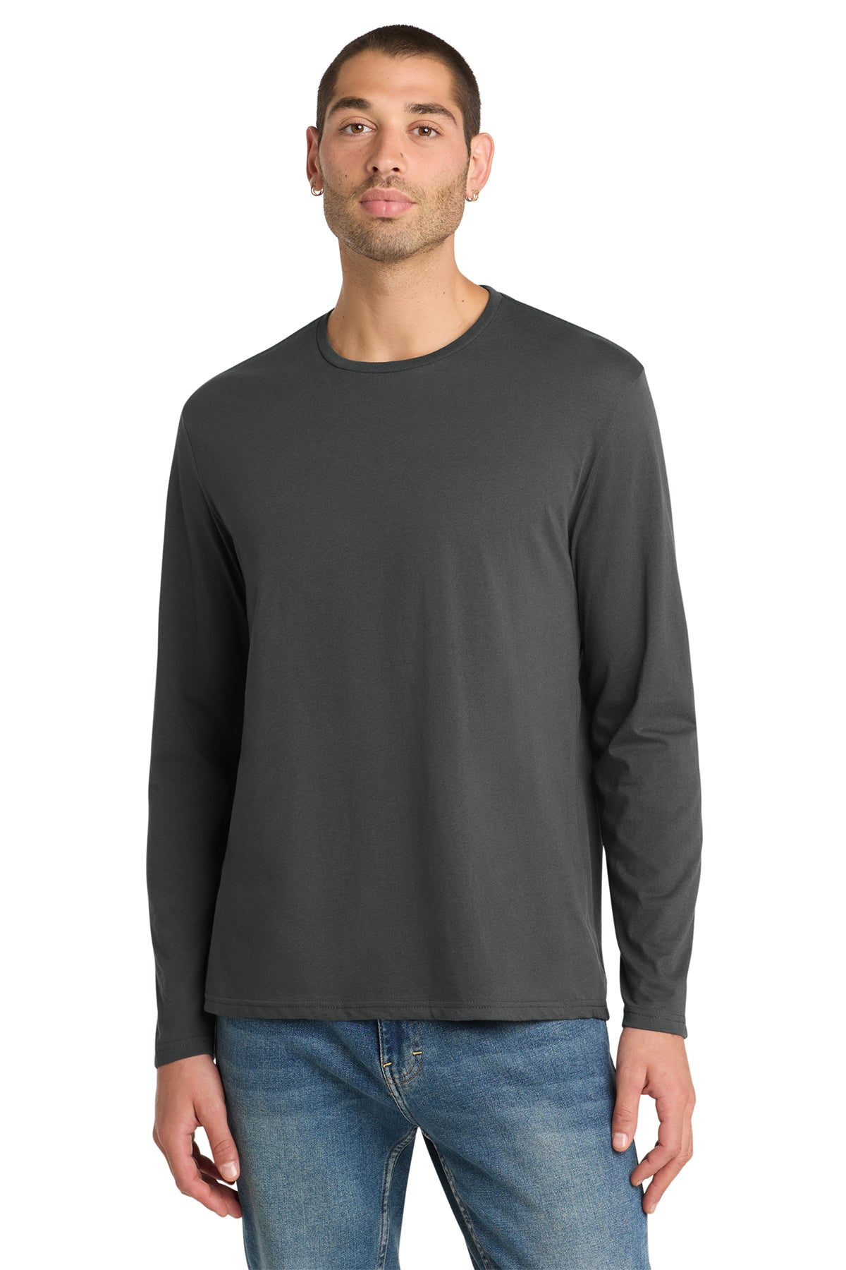 District® Perfect Weight® Long Sleeve Tee DT105 - Charcoal