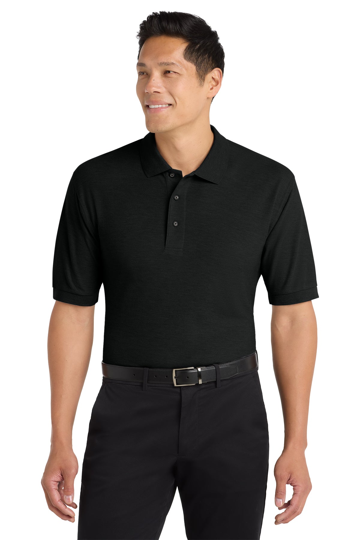 Port Authority® Tall Silk Touch™ Polo TLK500 - Black