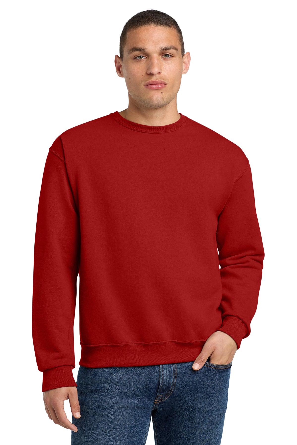 Jerzees® NuBlend® Crewneck Sweatshirt 562M - True Red