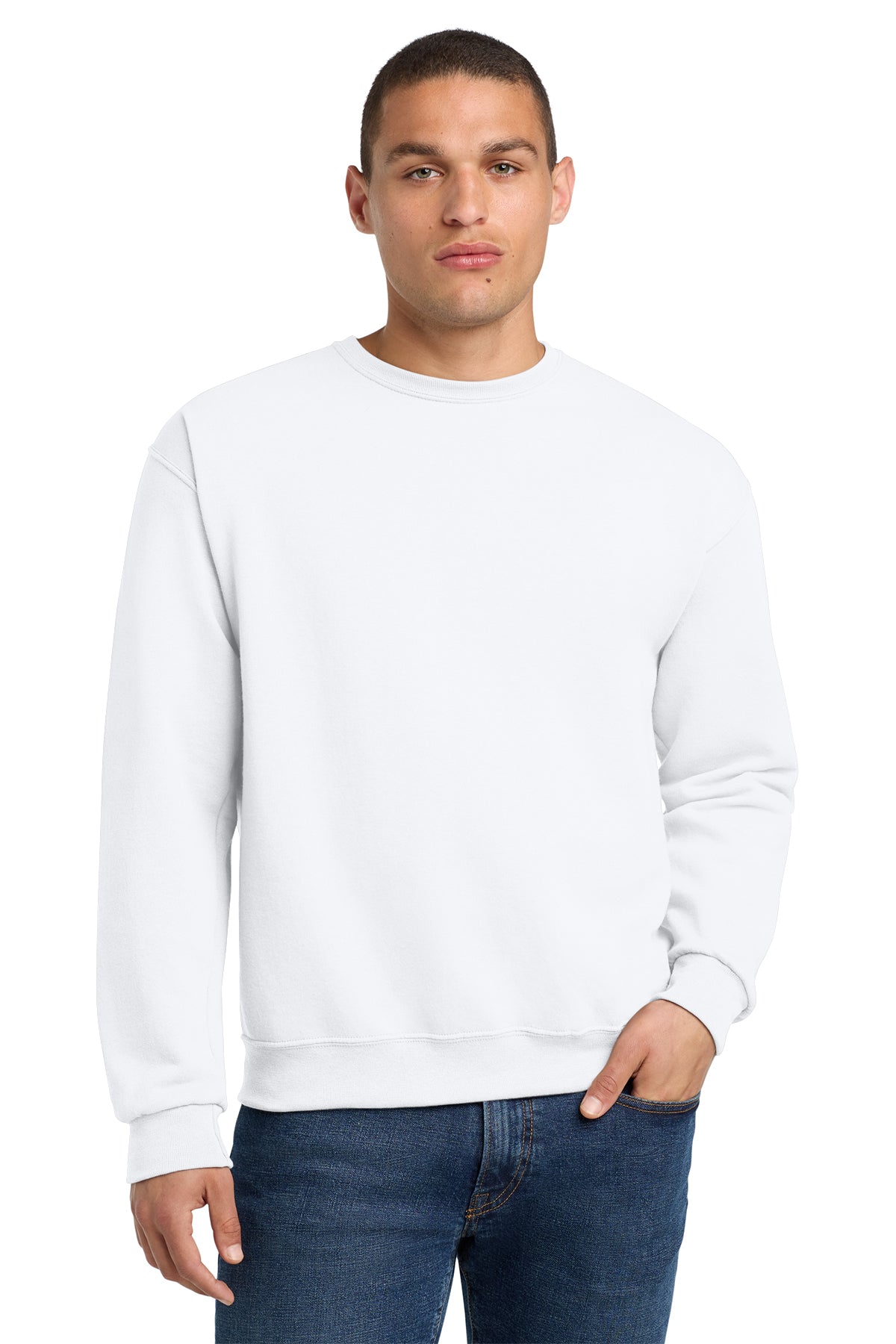 Jerzees® NuBlend® Crewneck Sweatshirt 562M - White