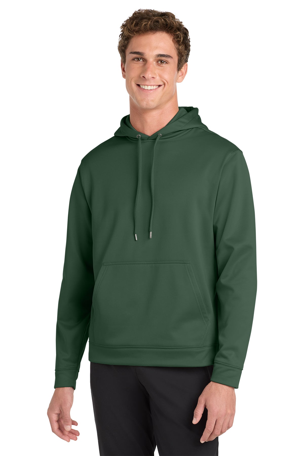 Sport-Tek® Sport-Wick® Fleece Hooded Pullover F244 - Forest Green
