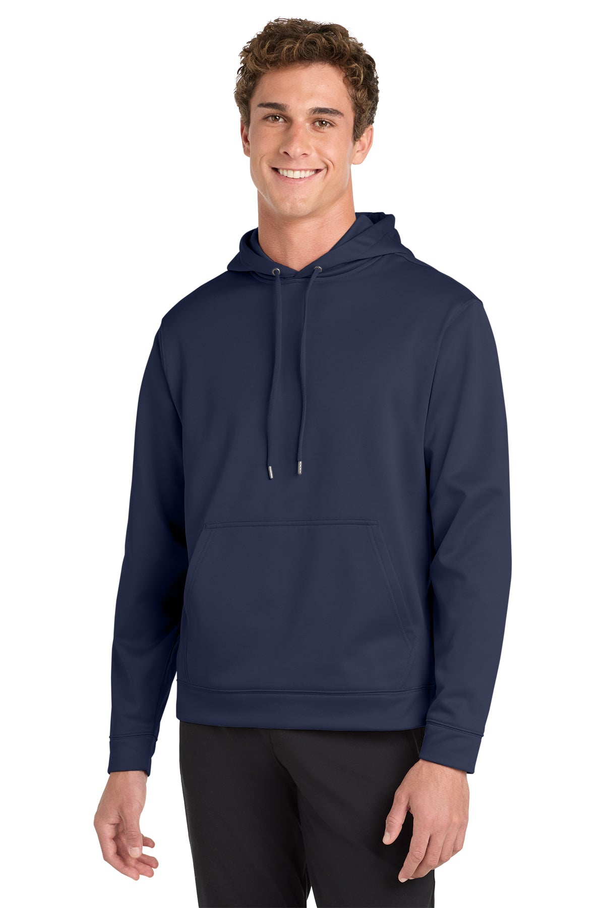 Sport-Tek® Sport-Wick® Fleece Hooded Pullover F244 - Navy