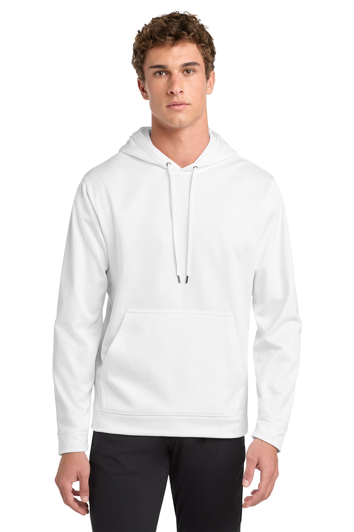 Sport-Tek® Sport-Wick® Fleece Hooded Pullover F244 - White