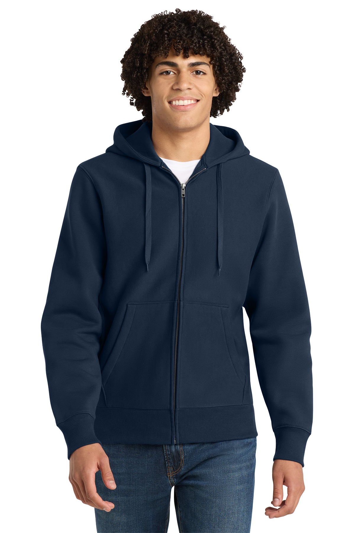 Sport-Tek® Super Heavyweight Full-Zip Hooded Sweatshirt F282 - True Navy