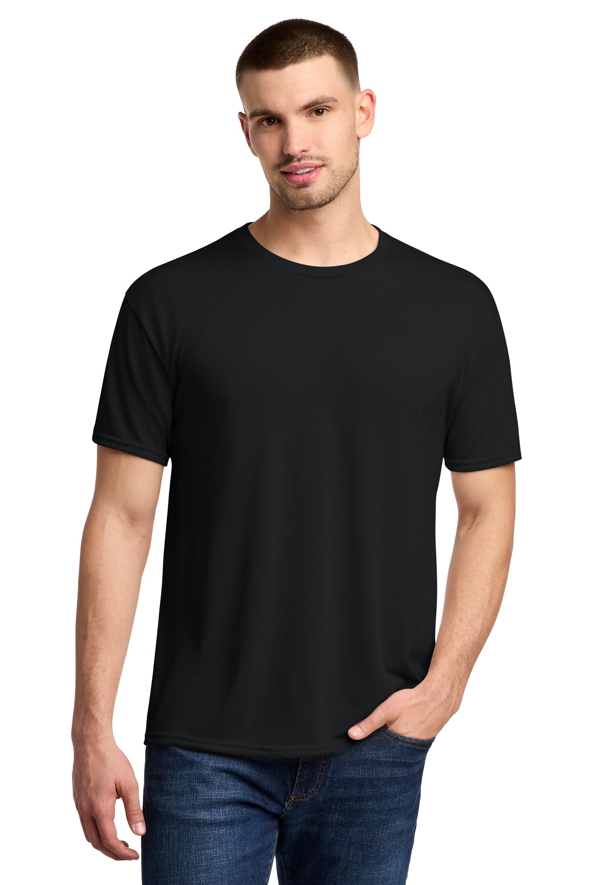 Jerzees® Dri-Power® 100% Polyester T-Shirt 21M - Black