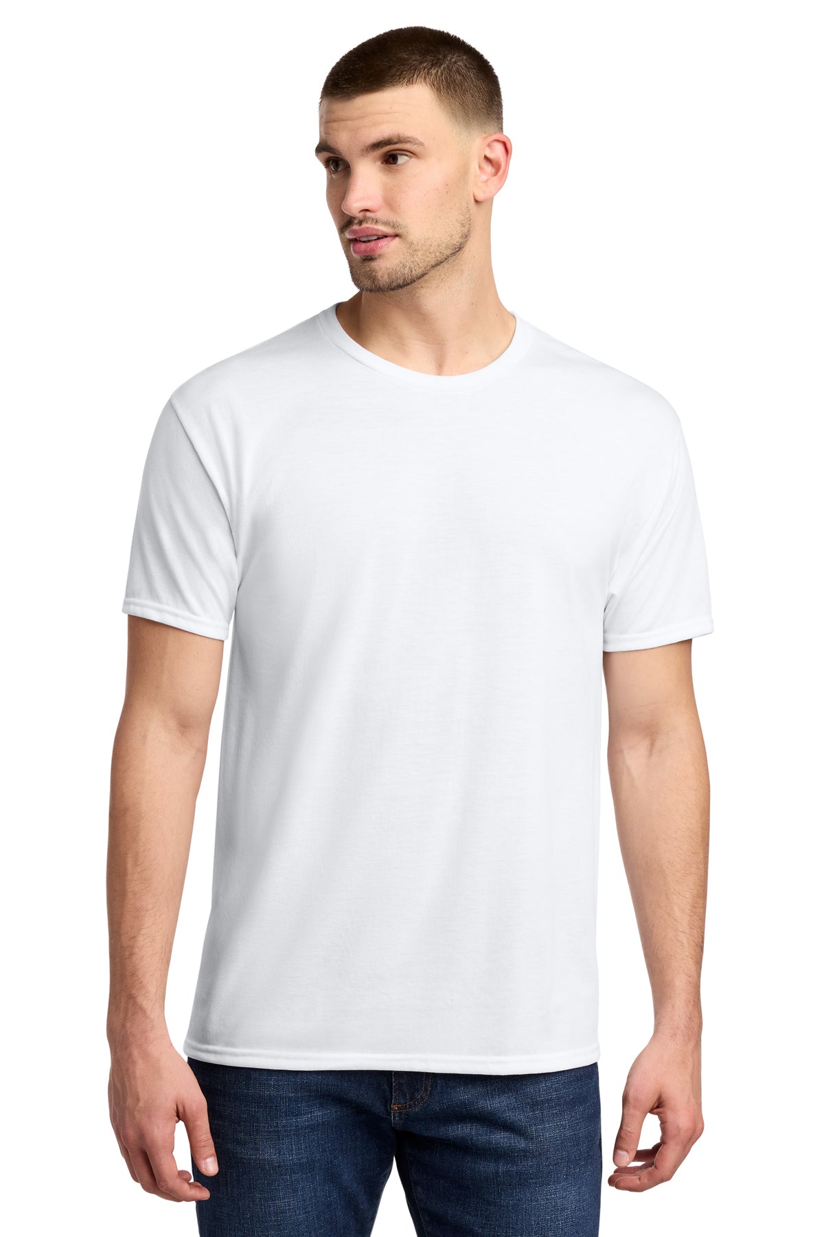 Jerzees® Dri-Power® 100% Polyester T-Shirt 21M - White