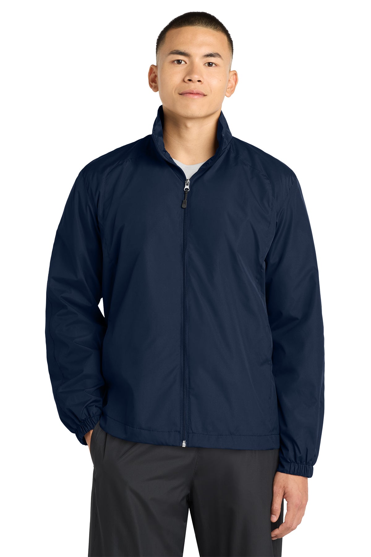 Sport-Tek® Full-Zip Wind Jacket JST70 - True Navy