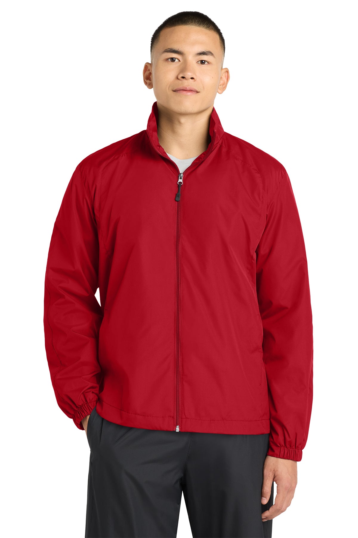 Sport-Tek® Full-Zip Wind Jacket JST70 - True Red