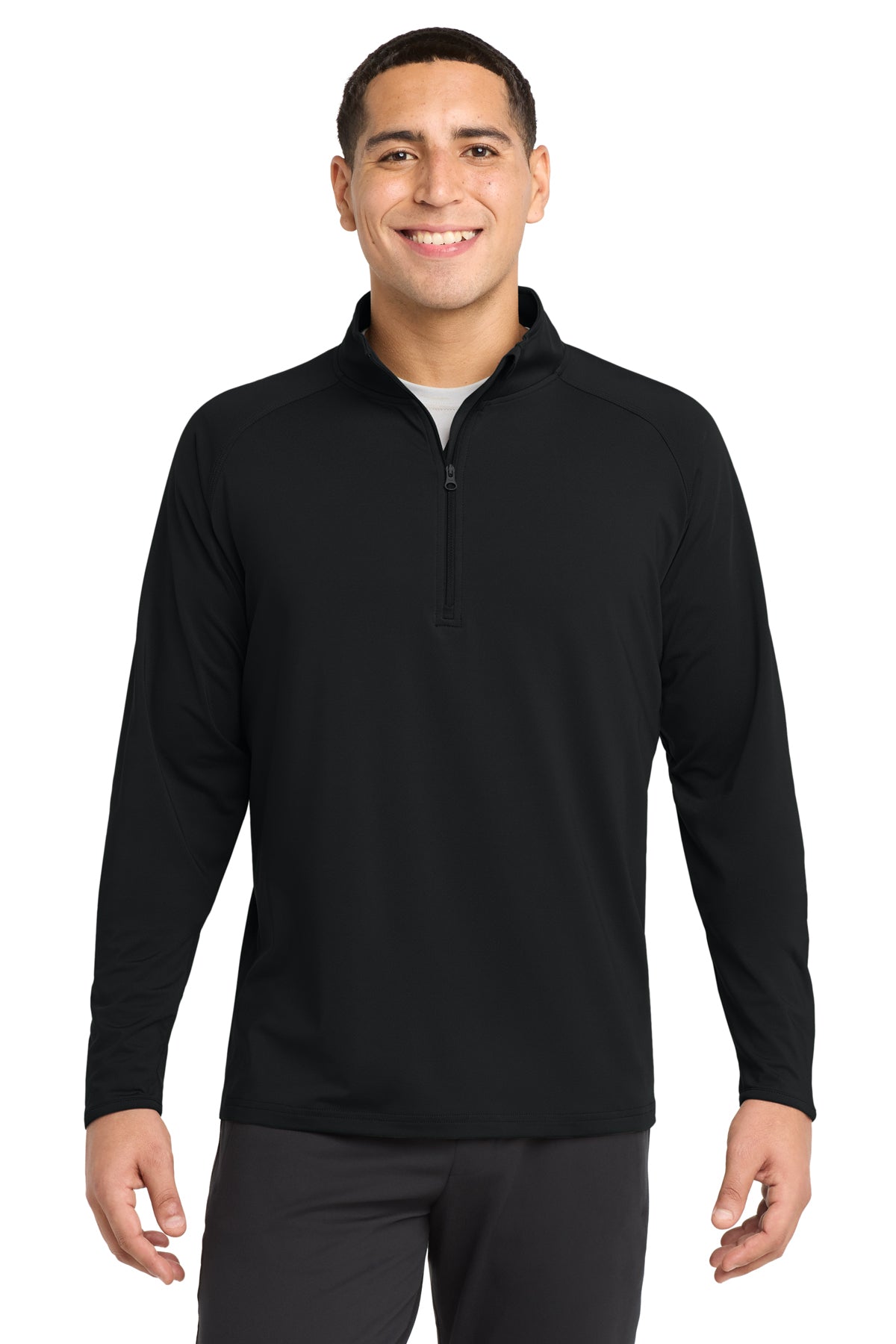 Sport-Tek® Sport-Wick® Stretch 1/4-Zip Pullover ST850 - Black