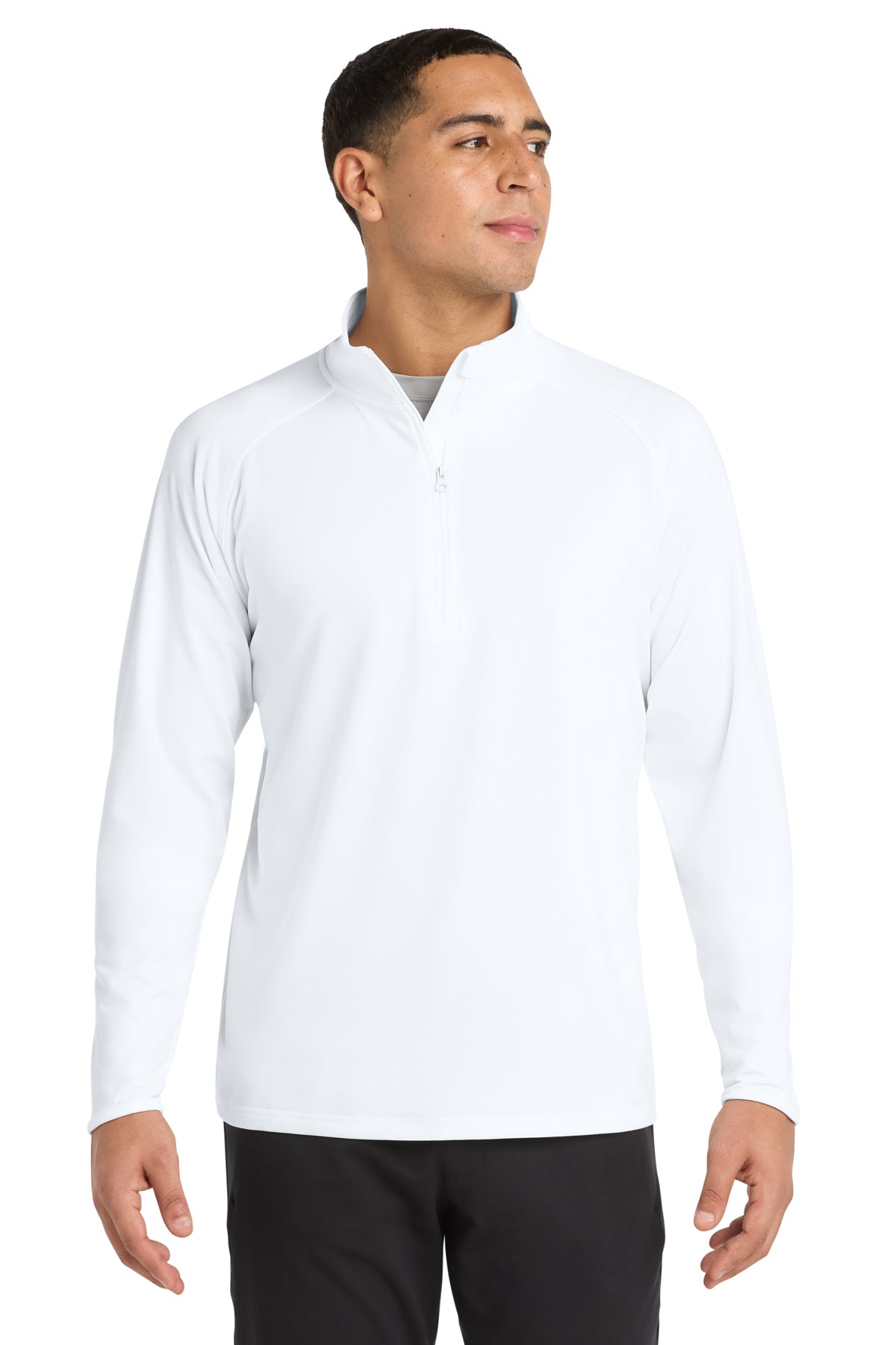 Sport-Tek® Sport-Wick® Stretch 1/4-Zip Pullover ST850 - White