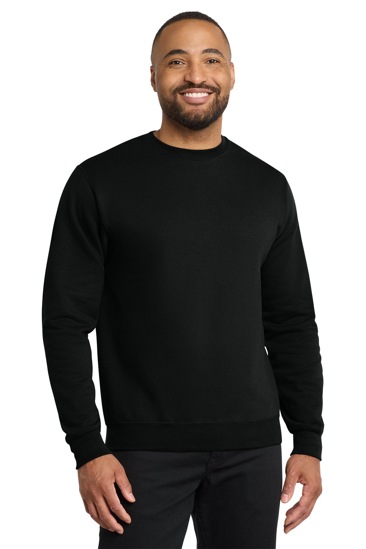 Port & Co® Core Fleece Crewneck Sweatshirt PC78 - Jet Black