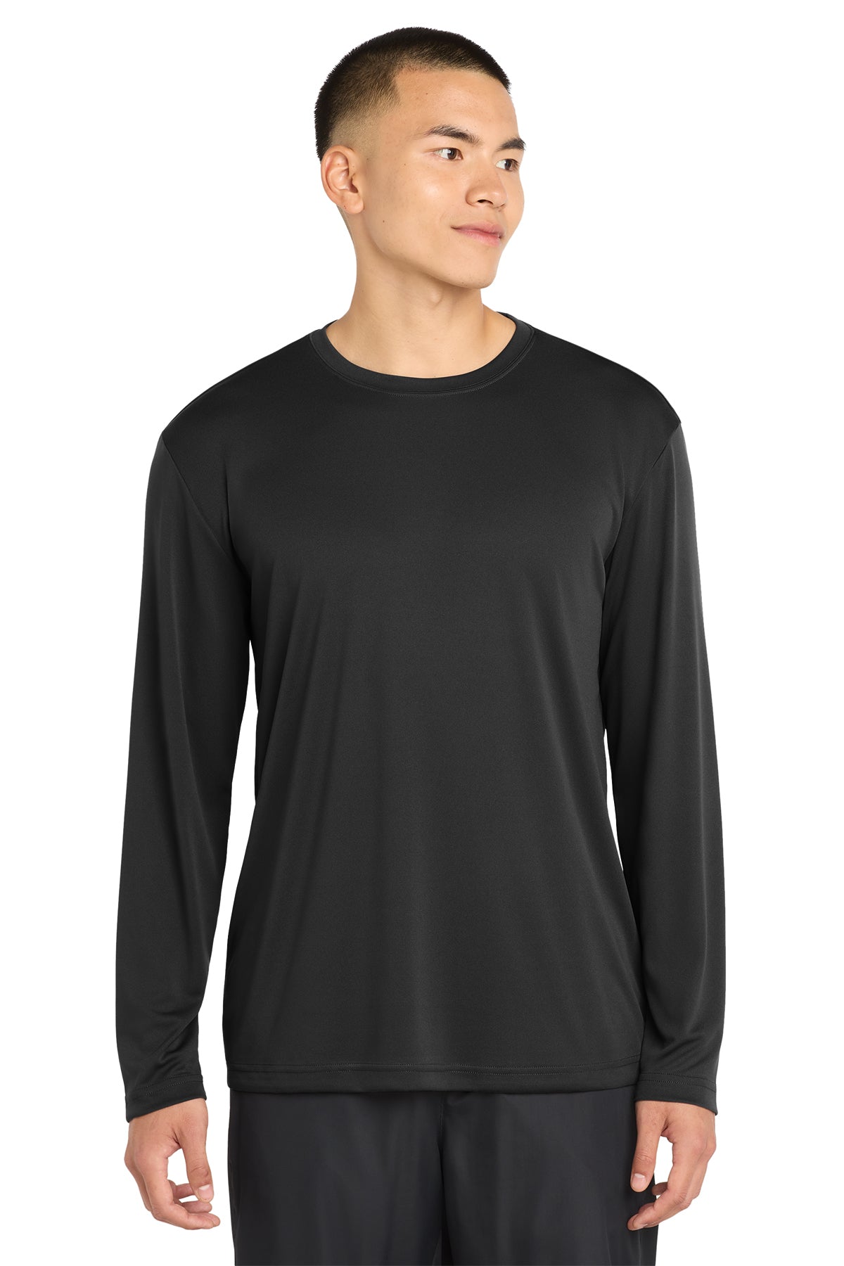 Sport-Tek® Long Sleeve PosiCharge® Competitor™ Tee ST350LS - Black