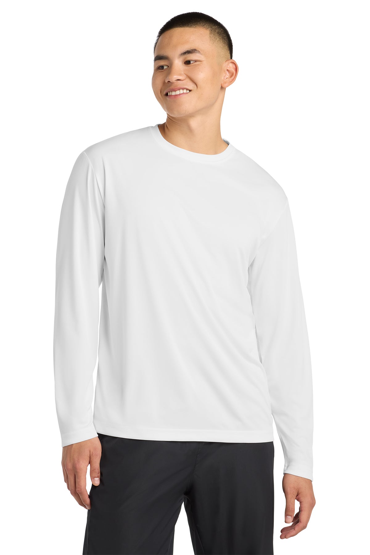 Sport-Tek® Long Sleeve PosiCharge® Competitor™ Tee ST350LS - White