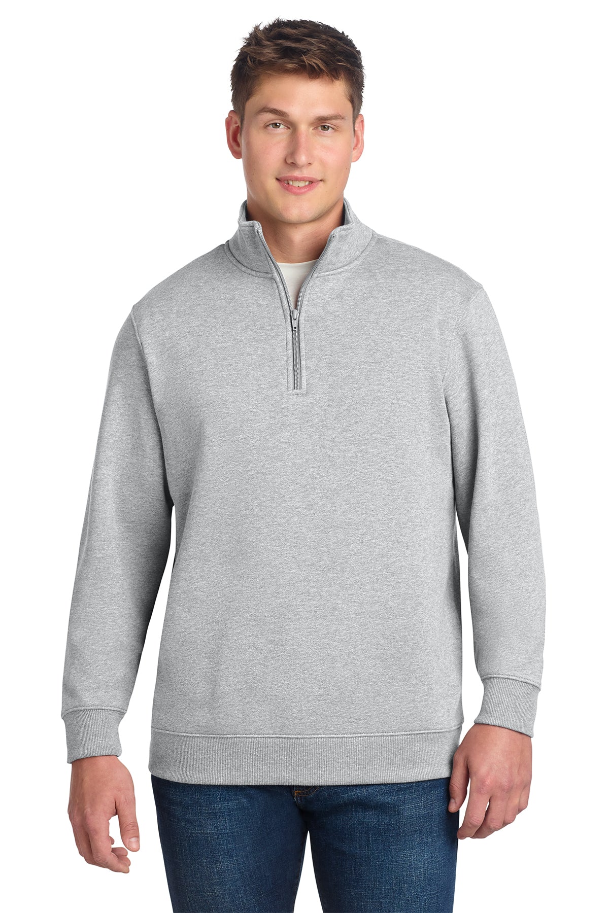 Sport-Tek® 1/4-Zip Sweatshirt ST253 - Athletic Heather
