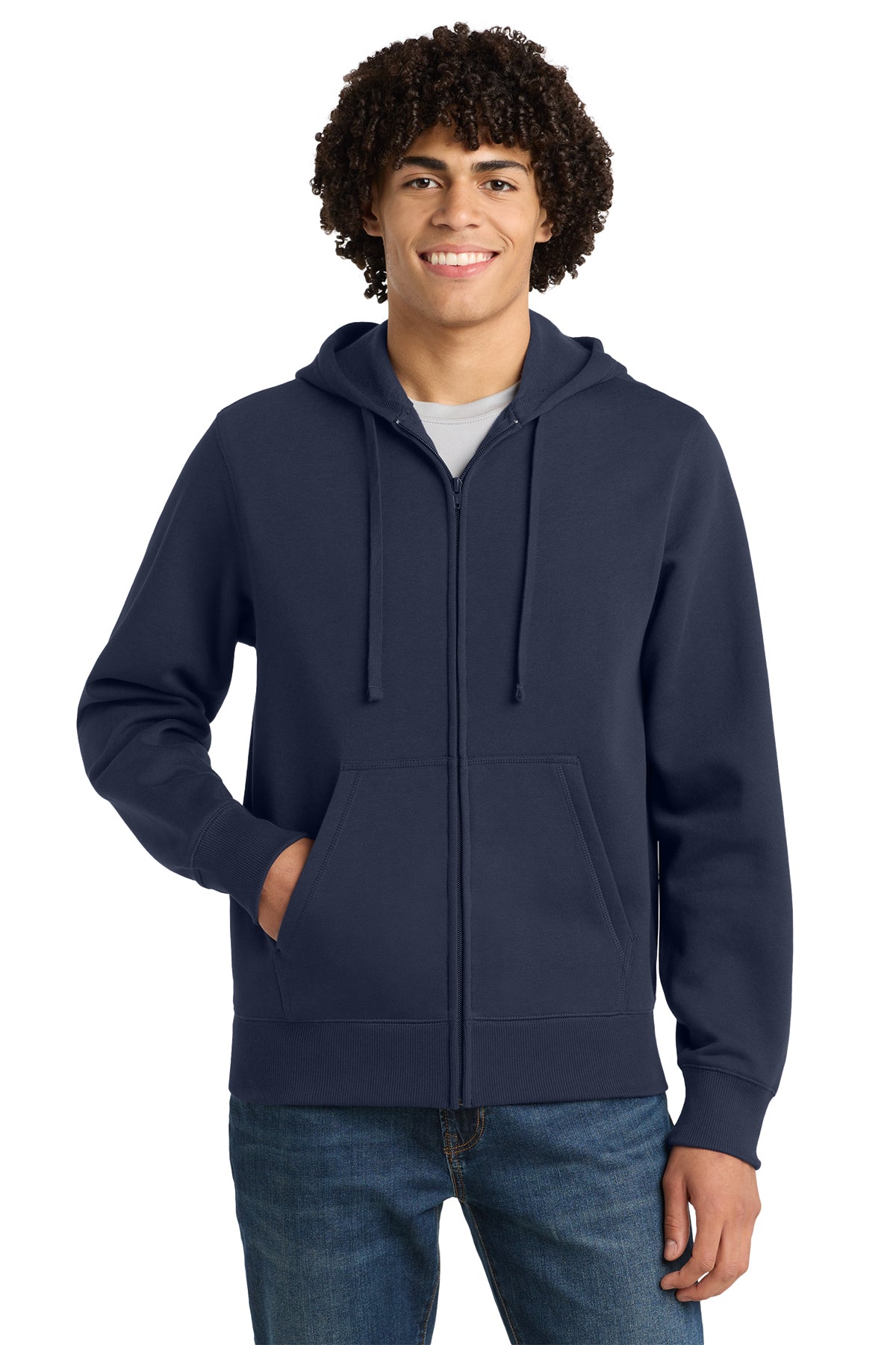 Sport-Tek® Full-Zip Hooded Sweatshirt ST258 - True Navy