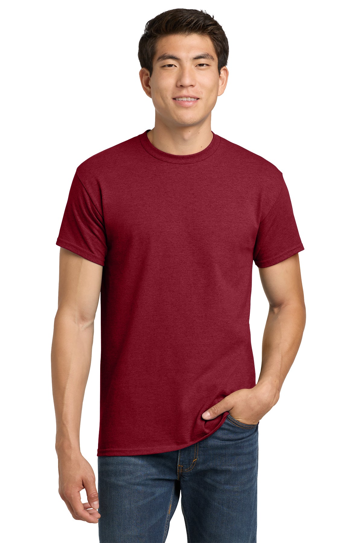 Gildan® Heavy Cotton™ 100% Cotton T-Shirt 5000 - Antique Cherry Red
