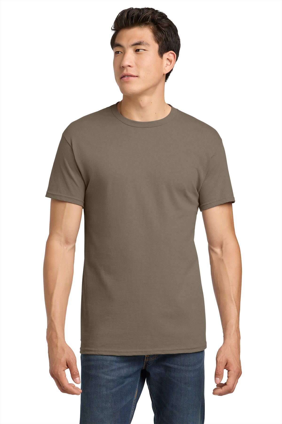 Gildan® Heavy Cotton™ 100% Cotton T-Shirt 5000 - Brown Savana