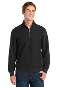 Sport-Tek® Super Heavyweight 1/4-Zip Pullover Sweatshirt ST283 - Black