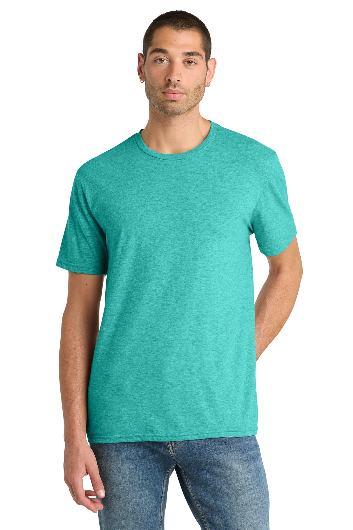 District® Perfect Blend® CVC Tee DM108 - Aqua Heather