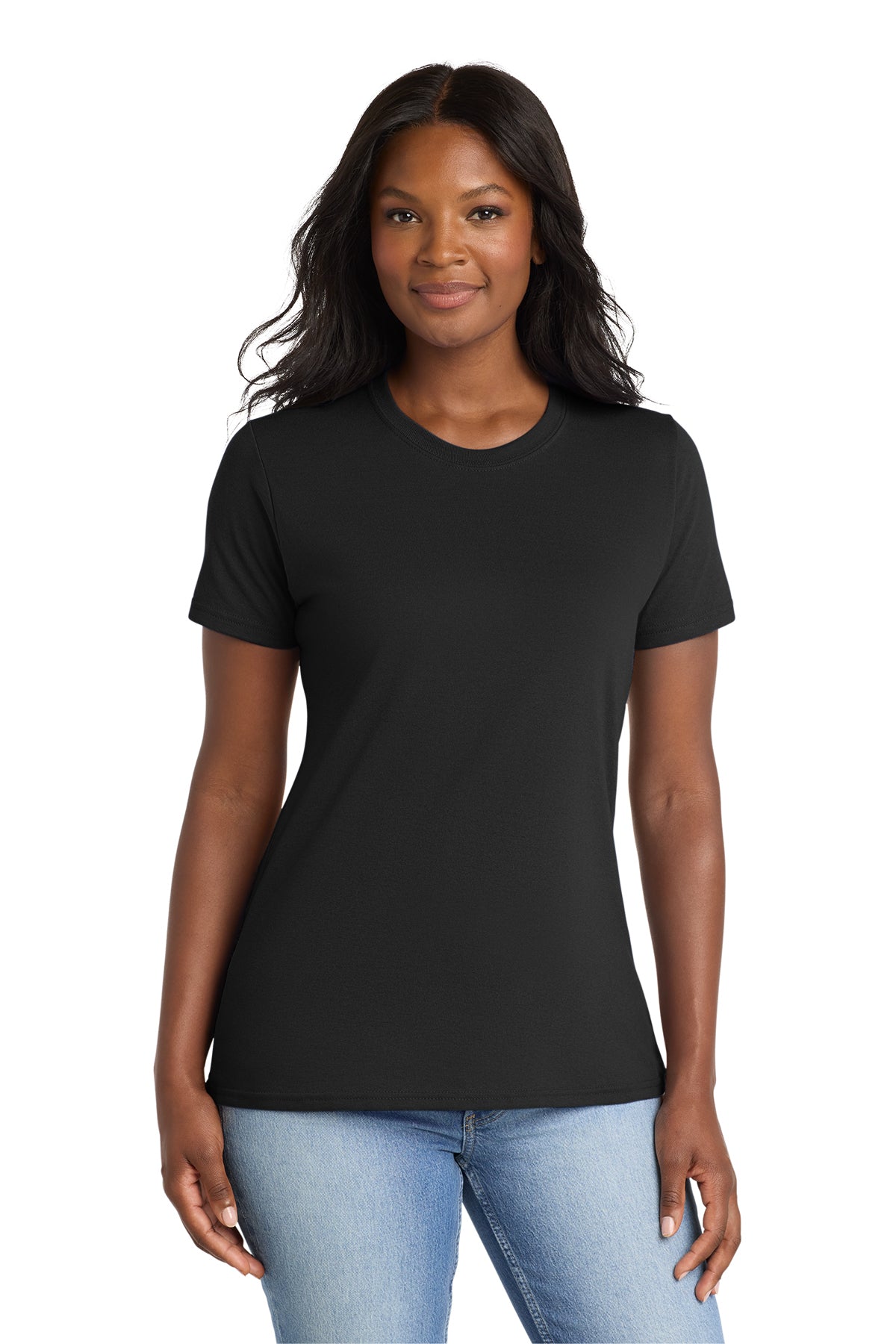 Port & Co® Women's Core Blend Tee LPC55 - Jet Black