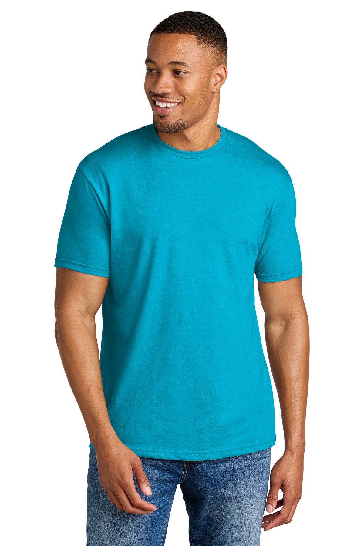 Gildan® Softstyle® CVC Tee 64000CVC - Caribbean Mist